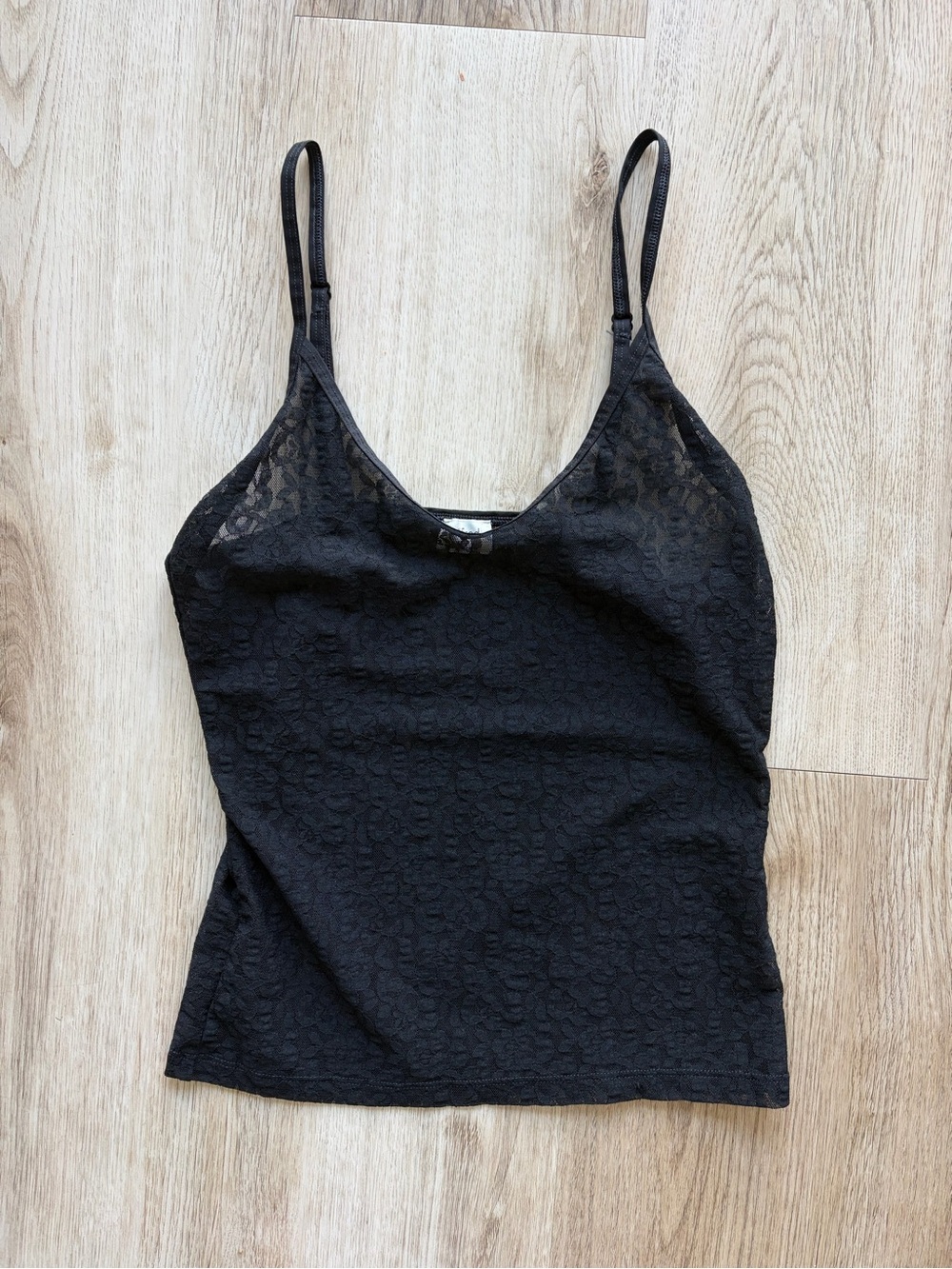 Aritzia Wilfred Black Lace Tank Top